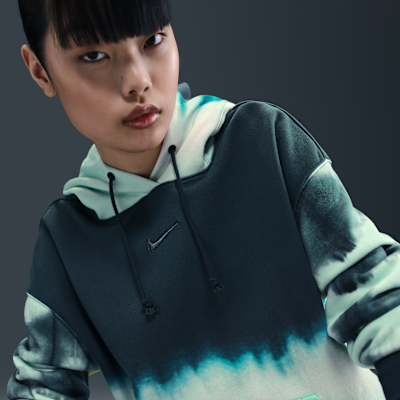 Nike Sportswear Phoenix Fleece x NorBlack NorWhite Women's Oversized Printed Pullover Hoodie