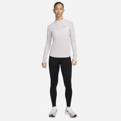 Haut de running à manches longues et col montant Dri-FIT Nike Swift pour femme