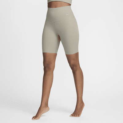 Nike Zenvy Rib Women's Gentle-Support High-Waisted 8" Biker Shorts