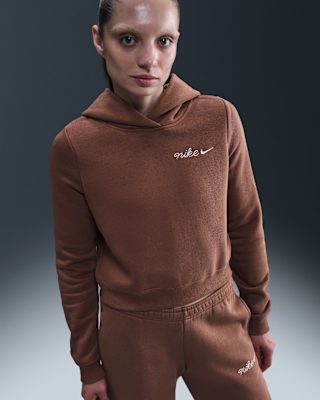 Женское худи Nike Sportswear Phoenix Fleece Shrunken Hoodie для бега