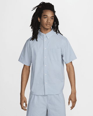 Мужские шорты Nike Life Short-Sleeve Seersucker Button-Down Shirt