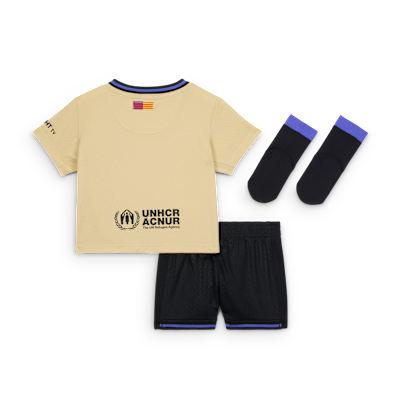 FC Barcelona 2025/26 Stadium Away Baby/Toddler Kobe Soccer Replica 3-Piece Kit