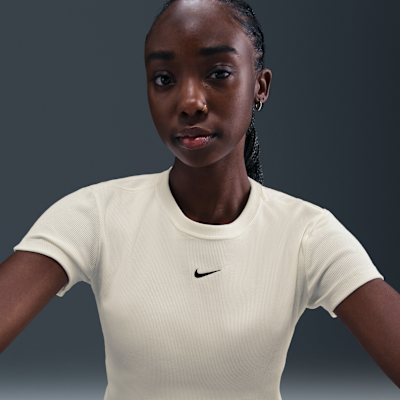 Nike Sportswear Women's Tight Ribbed Short-Sleeve T-Shirt