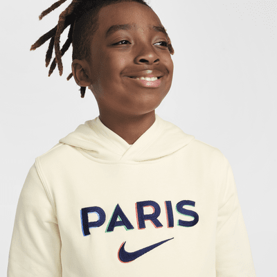 Bluza piłkarska z kapturem dla dużych dzieci (chłopców) Nike Paris Saint-Germain Club