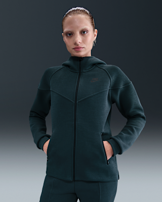 Женское худи Nike Sportswear Tech Fleece Windrunner Full-Zip Hoodie для бега
