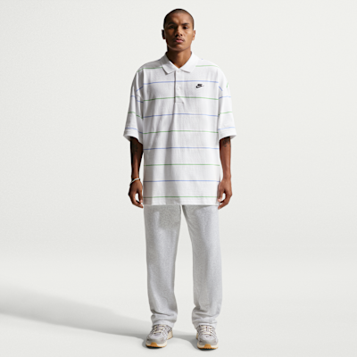 Polo à rayures oversize Nike Sportswear Club pour homme