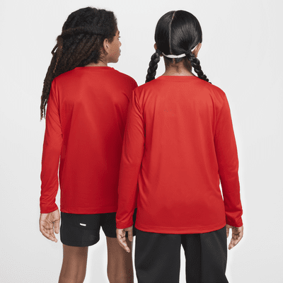 Playera de manga larga Dri-FIT para niño talla grande Nike Legend