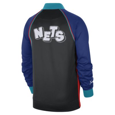 Brooklyn Nets Showtime City Edition Men's Nike Dri-FIT Full-Zip Long-Sleeve Jacket