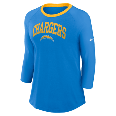 Los Angeles Chargers Women's Nike NFL 3/4-Sleeve T-Shirt