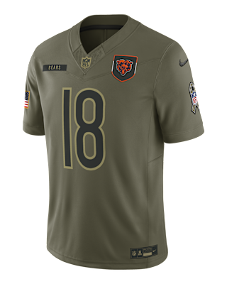 Мужские джерси Caleb Williams Chicago Bears Salute to Service Nike Dri-FIT NFL Limited Jersey