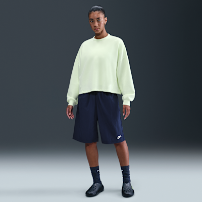 Damskie luźne spodenki do kolan ze średnim stanem Nike Sportswear