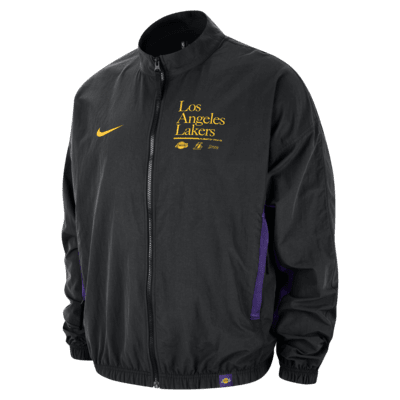 Chamarra Nike de tejido Woven de la NBA con gráfico para hombre Los Angeles Lakers DNA Courtside