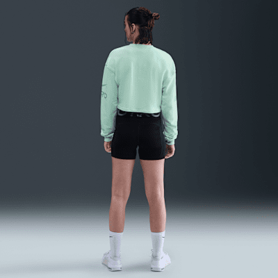 Sudadera de cuello redondo de tejido French Terry Dri-FIT holgada para mujer Nike Pro