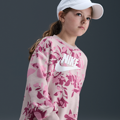 Nike Little Kids' Floral Camo Crew and Leggings Set
