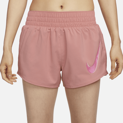 Nike Dri-FIT One Swoosh Women's Mid-Rise Brief-Lined Running Shorts