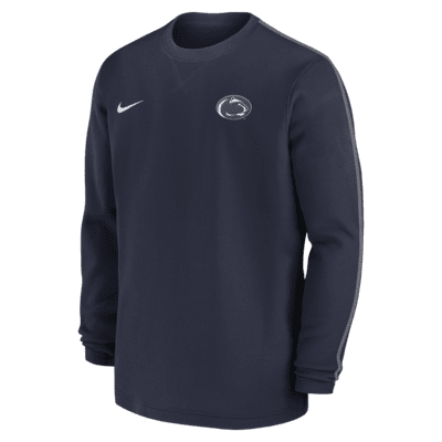 Playera de manga larga universitaria Nike para hombre Penn State Nittany Lions Sideline Coach