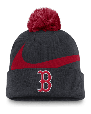 Мужские  Boston Red Sox Peak Nike MLB Cuffed Pom Beanie