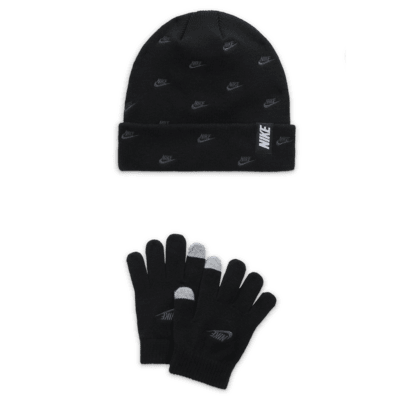 Conjunto de gorro Peak de dos piezas para niño talla grande Nike Futura Toss