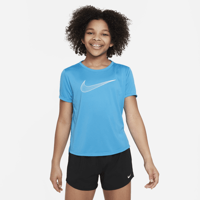 Nike One Older Kids' (Girls') Dri-FIT Short-Sleeve Training Top