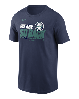 Мужская футболка Seattle Mariners 2025 American League West Champions Nike MLB