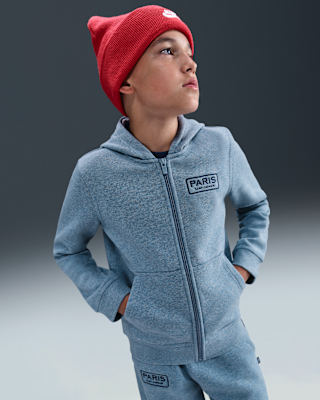 Детское худи Paris Saint-Germain Club Big Kids' (Boys') Nike Soccer Full-Zip Hoodie