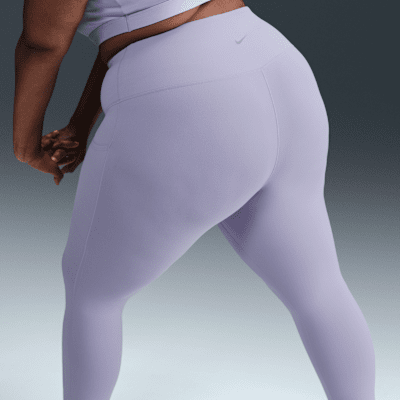 Nike One Leggings de tiro alto de 7/8 con bolsillos para mujer (talla grande)