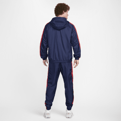 Paris Saint-Germain Nike vevd fotballtracksuit med hette til herre