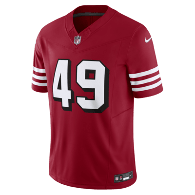 49ers white color rush jersey