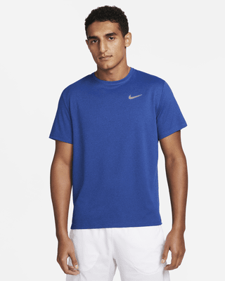 Мужские шорты Nike Miler Dri-FIT UV Short-Sleeve Top для бега