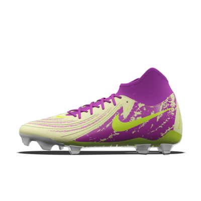 Nike Phantom Luna 2 Academy By You Custom MG High Top Soccer Cleats. Nike