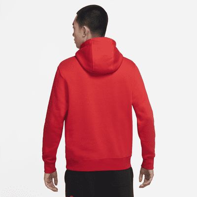 men's nike red pullover