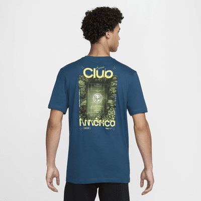 Playera de fútbol Nike con gráfico para hombre Club América