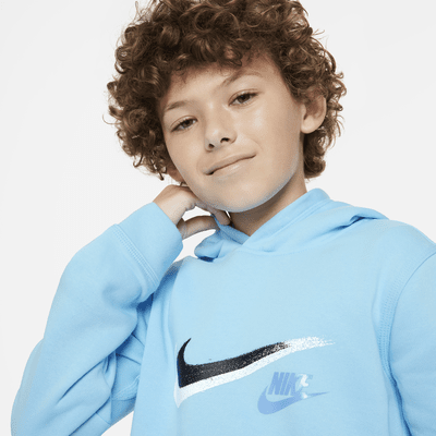 Nike Sportswear Older Kids' (Boys') Fleece Pullover Graphic Hoodie. Nike UK