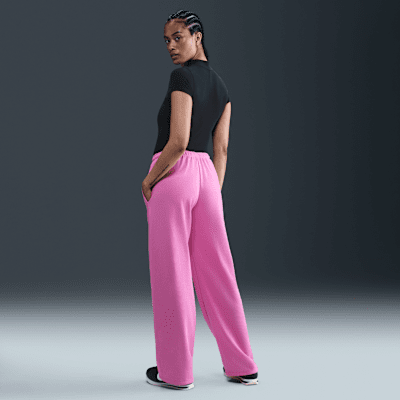 Nike Sportswear Chill Terry-sweatpants i french terry med mellemhøj talje og åben kant til kvinder
