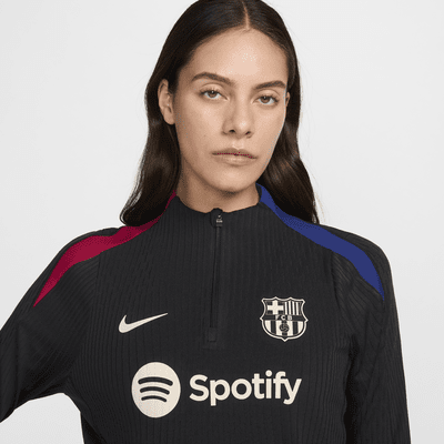 FC Barcelona Strike Elite Nike Dri-FIT ADV Fußball-Drill-Strickoberteil für Damen