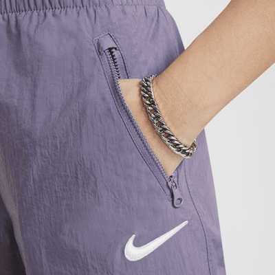 Nike Sportswear Older Kids' (Girls') High-Waisted Woven Cargo Trousers