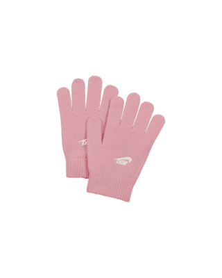  Nike Big Kids' Girls White/Gray Beanie and Gloves Set