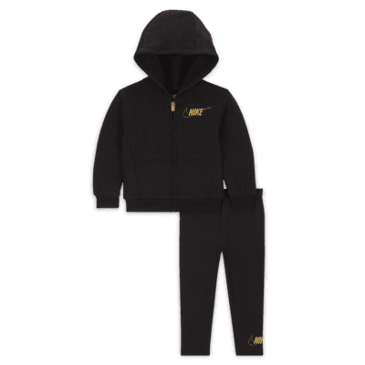 Nike Shine Full-Zip and Leggings Set Baby 2-Piece Hoodie Set