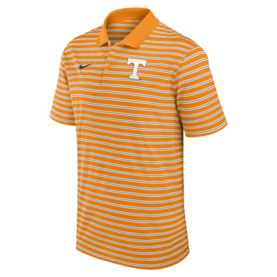 Polo universitario Nike Dri-FIT para hombre Tennessee Volunteers Primetime Victory Striped