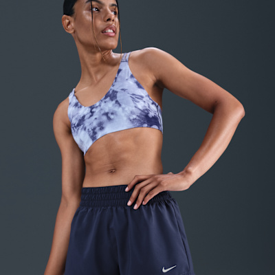 Short doublé à taille mi-basse 8 cm Dri-FIT Nike One pour femme