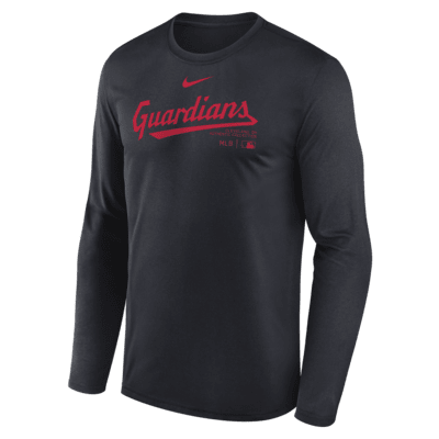 Cleveland Guardians Authentic Collection Practice Men's Nike Dri-FIT MLB Long-Sleeve T-Shirt