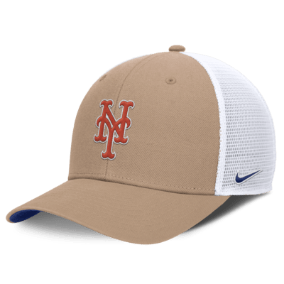 New York Mets Hemp Rise Men's Nike MLB Trucker Adjustable Hat