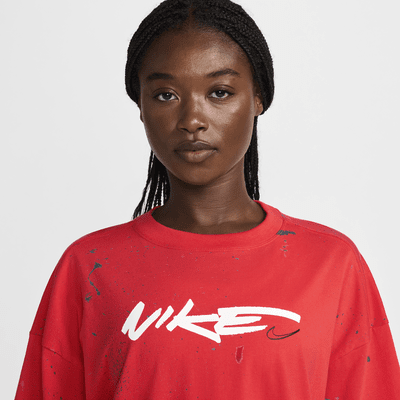 Playera de manga corta oversized para mujer Nike Sportswear Breaking