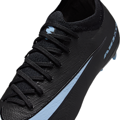 Tacos de fútbol para terreno firme de corte low para niños de preescolar y grandes Nike Jr. Mercurial Vapor 16 Pro