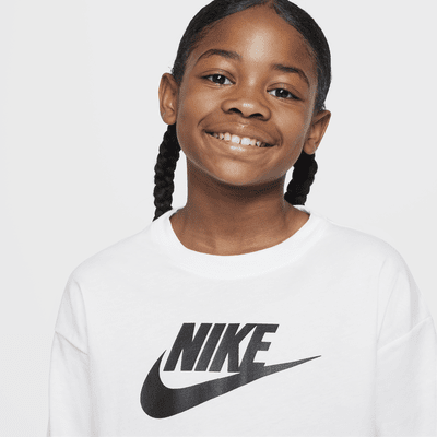 Playera de manga larga para niña talla grande Nike Sportswear