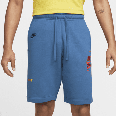 blue and green nike shorts