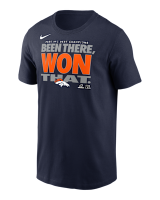 Мужская футболка Denver Broncos 2025 AFC West Champions Trophy Collection Nike NFL