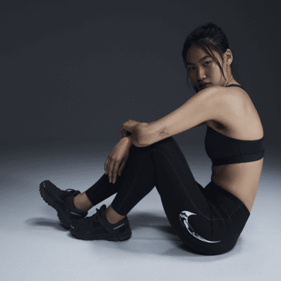 Nike Fast Swoosh 女款中腰口袋九分跑步內搭褲