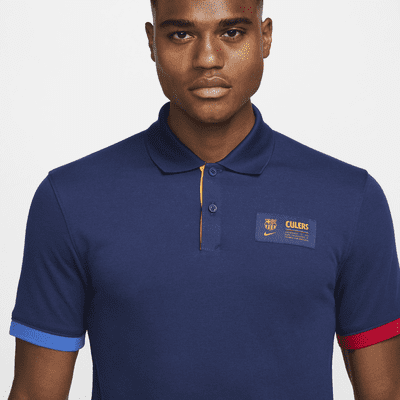 The Nike Polo FC Barcelona Men's Nike Dri-FIT Slim Fit Polo