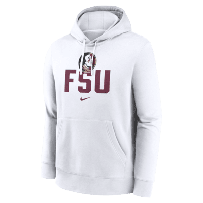 Sudadera con gorro sin cierre universitaria Nike para hombre Florida State Seminoles Primetime Club Campus